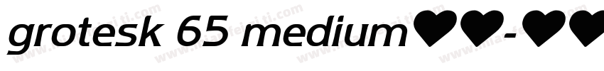 grotesk 65 medium字体字体转换